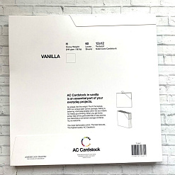 Набор кардстока 30х30 см "Vanilla", 60 листов (American Crafts)