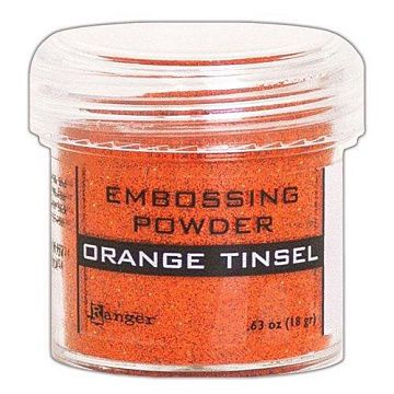 Пудра для эмбоссинга с глиттером "Orange tinsel. Апельсиновый" (Ranger)