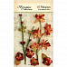 Набор цветочков на веточке "Красно-оранжевые" (Petaloo)
