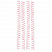 Набор пружин для брошюровщика, цвет розовый диаметр 1,6 см, 4 шт (We R Memory Keepers)