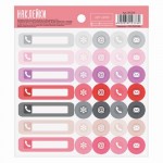 Наклейки 13,5х10 см "Контакты" (АртУзор)