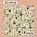 Калька 20х20 см "Заповедник 09", плотность 110 гр/м2 (ScrapMania) Калька 20х20 см "Заповедник 09", плотность 110 гр/м2 (ScrapMania)