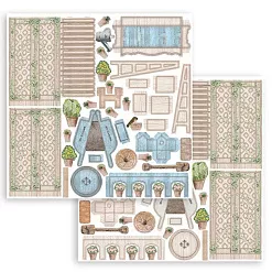 Набор для создания Pop-up конструкции "Garden House" (Stamperia) Набор для создания Pop-up конструкции "Garden House" (Stamperia)