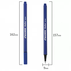 Линер капиллярный "Aero. Синяя", толщина 0,4 мм (Brauberg) Линер капиллярный "Aero. Синяя", толщина 0,4 мм (Brauberg)