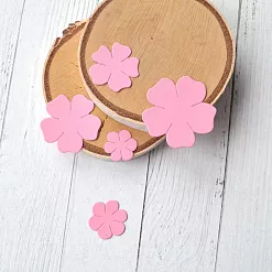 Набор вырубок "Роза", цвет розовый (ScrapMania) Набор вырубок "Роза", цвет розовый (ScrapMania)