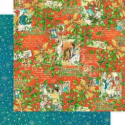 Бумага "Christmas magic. Merry memories" (Graphic 45) Бумага "Christmas magic. Merry memories" (Graphic 45)