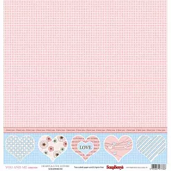 Бумага "Про любовь. Сердце в горошек" (ScrapBerry's) Бумага "Про любовь. Сердце в горошек" (ScrapBerry's)