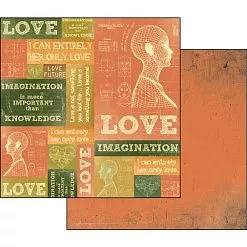 УЦЕНКА Бумага "Любовь и воображение" (Stamperia) УЦЕНКА Бумага "Любовь и воображение" (Stamperia)