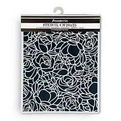 Трафарет 20х25 см "Romance Forever. Rose pattern" (Stamperia) Трафарет 20х25 см "Romance Forever. Rose pattern" (Stamperia)