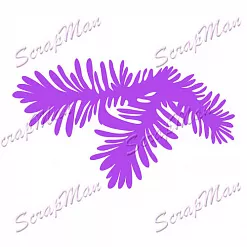 Нож "Еловая ветка", 5,5х9 см (Scrapman) Нож "Еловая ветка", 5,5х9 см (Scrapman)