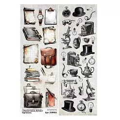Лист с картинками 10х30 см "Элементарно, Ватсон! Картинки" (ScrapMania) Лист с картинками 10х30 см "Элементарно, Ватсон! Картинки" (ScrapMania)