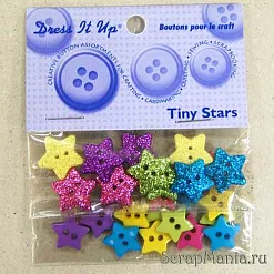 Набор пуговиц "Звездочки" (Dress It Up) Набор пуговиц "Звездочки" (Dress It Up)