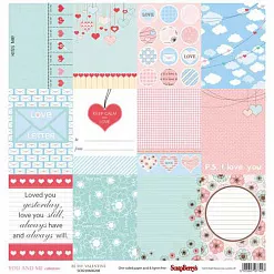 Бумага "Про любовь. Любовь повсюду" на английском (ScrapBerry's) Бумага "Про любовь. Любовь повсюду" на английском (ScrapBerry's)