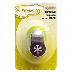 Дырокол 1,6 см "Снежинка" (Mr.Painter) Дырокол 1,6 см "Снежинка" (Mr.Painter)
