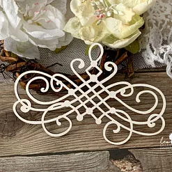 Чипборд "Вензель 13", 5,4х8,4 см (LeoMammy) Чипборд "Вензель 13", 5,4х8,4 см (LeoMammy)