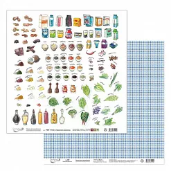 Бумага "Приятного аппетита. Картинки 2" (Mr.Painter) Бумага "Приятного аппетита. Картинки 2" (Mr.Painter)