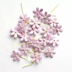 Набор маленьких цветов "Светло-сиреневые", 20 шт (Craft) Набор маленьких цветов "Светло-сиреневые", 20 шт (Craft)