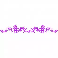 Нож для вырубки "Бордюр, детский. Девочки" (Scrapman) Нож для вырубки "Бордюр, детский. Девочки" (Scrapman)