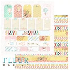 Бумага "Следуй за мечтой. Билетики и теги" (Fleur-design) Бумага "Следуй за мечтой. Билетики и теги" (Fleur-design)