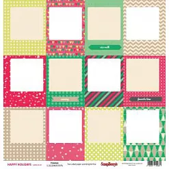 Бумага "Happy Holdays. Рамки" на английском (ScrapBerry's) Бумага "Happy Holdays. Рамки" на английском (ScrapBerry's)