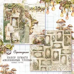 Бумага 30х30 см "Волшебные тропы. Лист 04" (Scrapodelie) Бумага 30х30 см "Волшебные тропы. Лист 04" (Scrapodelie)