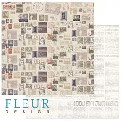 Бумага "Путешествие. Марки" (Fleur-design) Бумага "Путешествие. Марки" (Fleur-design)