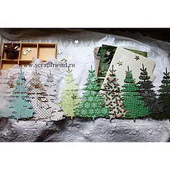 Нож "Ель", 8,5х12 см (Scrapfriend) Нож "Ель", 8,5х12 см (Scrapfriend)