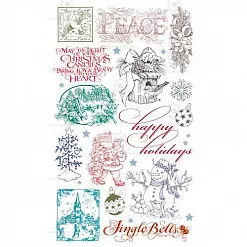 Набор натирок 12х20 см "Рождество 3" (ScrapBerry's) Набор натирок 12х20 см "Рождество 3" (ScrapBerry's)