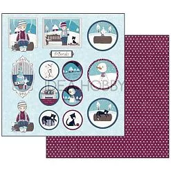 УЦЕНКА Бумага "Тома, зима" (Stamperia) УЦЕНКА Бумага "Тома, зима" (Stamperia)