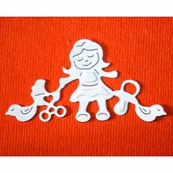 Нож для вырубки "Бордюр, детский. Девочки" (Scrapman) Нож для вырубки "Бордюр, детский. Девочки" (Scrapman)