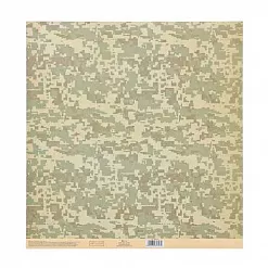 Бумага 30х30 см на клеевой основе "Камуфляж" (АртУзор) Бумага 30х30 см на клеевой основе "Камуфляж" (АртУзор)