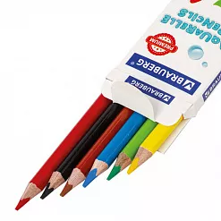 Набор акварельных карандашей "Premium aquarelle", 6 цветов (Brauberg) Набор акварельных карандашей "Premium aquarelle", 6 цветов (Brauberg)