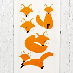 Набор термонаклеек 7х10 см "Лисички" Набор термонаклеек 7х10 см "Лисички"