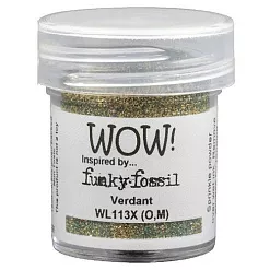 Пудра для эмбоссинга непрозрачная "Verdant. Зеленое золото" (WOW) Пудра для эмбоссинга непрозрачная "Verdant. Зеленое золото" (WOW)
