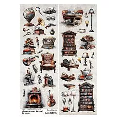 Лист с картинками 10х30 см "Элементарно, Ватсон! Детали" (ScrapMania) Лист с картинками 10х30 см "Элементарно, Ватсон! Детали" (ScrapMania)