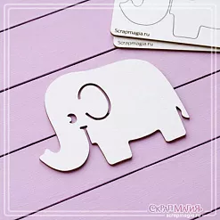 Заготовка для тиснения "Слоненок", 10х7,2 см (СкрапМагия) Заготовка для тиснения "Слоненок", 10х7,2 см (СкрапМагия)