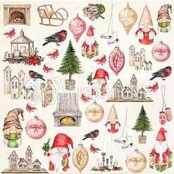 Бумага 30х30 см "Magic Christmas 09. Детали" (ScrapAndMe) Бумага 30х30 см "Magic Christmas 09. Детали" (ScrapAndMe)