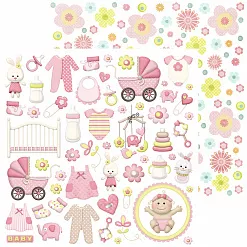 Бумага "Little girl" (SunnyCraft) Бумага "Little girl" (SunnyCraft)