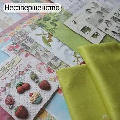 БРАК Комплект бумаги 30х30 см, отрезы микрозамши, декор БРАК Комплект бумаги 30х30 см, отрезы микрозамши, декор