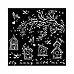 Трафарет 18х18 см "Garden. Скворечники" (Stamperia) Трафарет 18х18 см "Garden. Скворечники" (Stamperia)