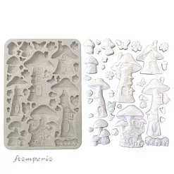 Молд 15х21 см "Hidden Grove. Mushroom House" (Stamperia) Молд 15х21 см "Hidden Grove. Mushroom House" (Stamperia)