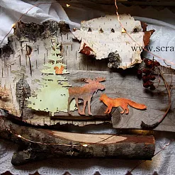 Нож "Ель", 8,5х12 см (Scrapfriend) Нож "Ель", 8,5х12 см (Scrapfriend)