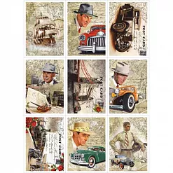 Скрап-карта А4 "Мужской винтаж" (ScrapMania) Скрап-карта А4 "Мужской винтаж" (ScrapMania)