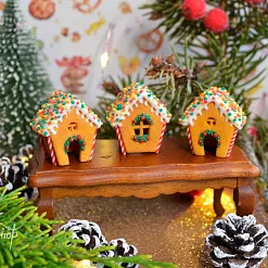 Миниатюра "Новый год. Пряничный домик 3Д", 1 шт (Югарт) Миниатюра "Новый год. Пряничный домик 3Д", 1 шт (Югарт)