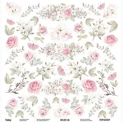 Бумага 30х30 см "Симфония нежности 7" (Fantasy) Бумага 30х30 см "Симфония нежности 7" (Fantasy)