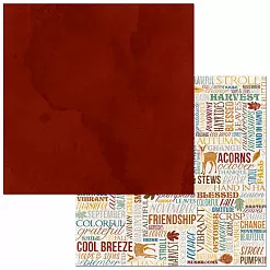 Бумага "Beautifully Brisk. Gratitude" (BoBunny) Бумага "Beautifully Brisk. Gratitude" (BoBunny)