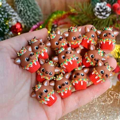 Миниатюра "Новый год. Олененок-капкейк", 1 шт (Югарт) Миниатюра "Новый год. Олененок-капкейк", 1 шт (Югарт)