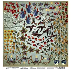 Бумага 30х30 см "Ведьмино зелье. Растения" (Mr.Painter) Бумага 30х30 см "Ведьмино зелье. Растения" (Mr.Painter)