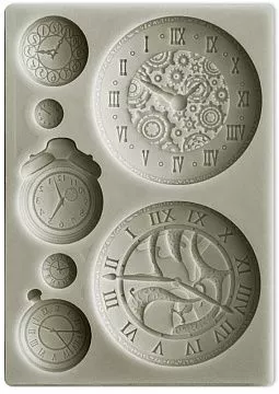 Молд 15х21 см "Around The World. Clocks" (Stamperia) Молд 15х21 см "Around The World. Clocks" (Stamperia)