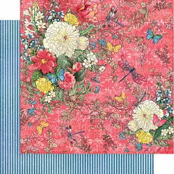 Бумага "Flutter. Dazzling" (Graphic 45) Бумага "Flutter. Dazzling" (Graphic 45)